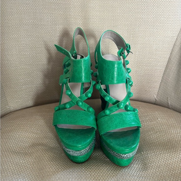 BALENCIAGA STUDDED STRAP ESPADRILLES - Picture 3 of 5